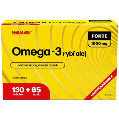 Walmark Omega 3 Forte 1000mg 130+65 tablet Promo 2025 – Hledejceny.cz