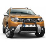 STEELER, Přední ochranný rám nerez, Dacia Duster, 2018- , s EC homologací, Black