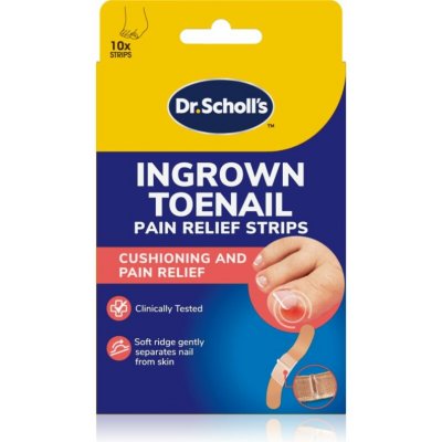 Scholl Dr. Scholl's Ingrown Toenail Pain Relief Strips náplasti proti zarůstání nehtů 10 ks – Hledejceny.cz