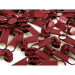 Jezdec ke spirálovým zipům 3 mm - bordo – Hledejceny.cz