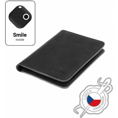 Fixed Kožená Smile Passport se smart trackerem Smile černá – Zboží Mobilmania