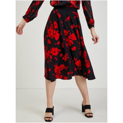 Orsay dámská květovaná sukně červeno-černá