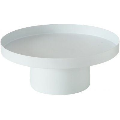 Boltze Kovový podnos na noze SAMONA 25 cm bílý – Sleviste.cz