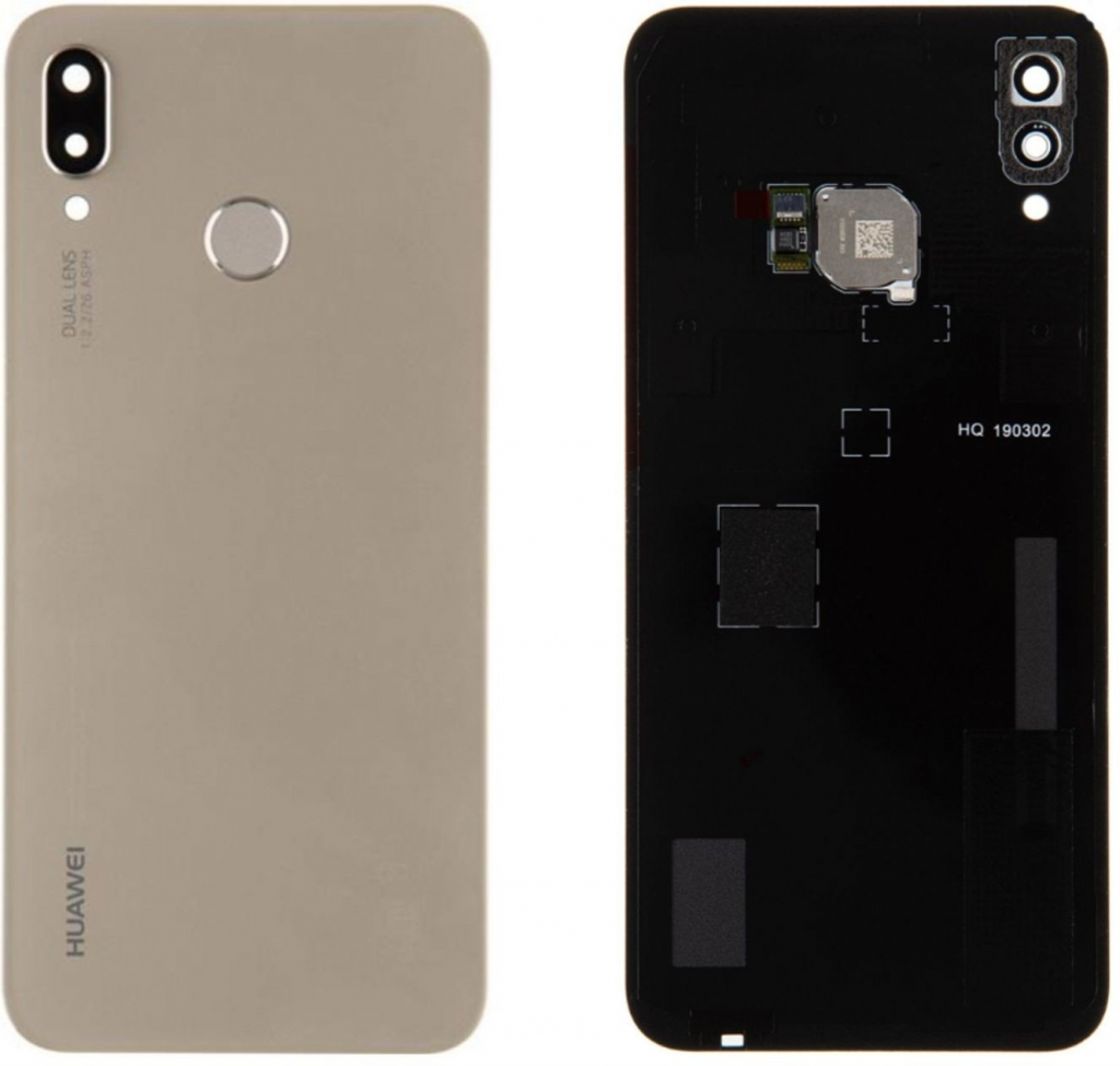 Kryt Huawei P20 Lite zadní zlatý