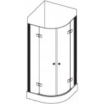 Ravak SmartLine SMSKK4-90 chrom+transparent 3S277A00Y1 – Zboží Mobilmania