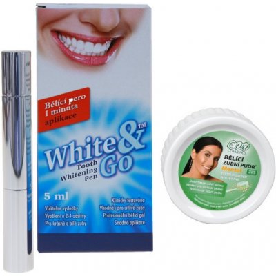 Eva Cosmetics Whitening Pen bělící zubní pero 5 ml + Eva bělící zubní pudr  menthol 30 g od 235 Kč - Heureka.cz