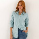 Jednobarevné tunikové tričko s dlouhými rukávy tyrkysová – Hledejceny.cz