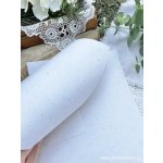 Olino Paperworks Int BV Bavlněný ruční papír - A4 stříbrné glitry Velikost: vel. A4 – Zboží Dáma