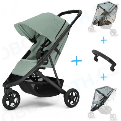 Thule Set 4v1 Spring 2 Mist Green on Black 2025 + madlo + pláštěnka + ochranná síť OBCHODTH.CZ – Hledejceny.cz