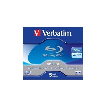 Verbatim BD-R 50GB, 6x, jewel, 5ks (BR027568)