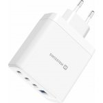 Nabíječka Swissten SWISSTEN CORE GaN 100W síťový adaptér, 4portový, 2x USB-C PD 100W + 1x USB-C PD 20W + 1x US – Zboží Živě
