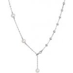 Evolution Group Stříbrný s třemi říčními perlami na řetízku a stříbrnými kuličkami 22042.1 – Zboží Dáma