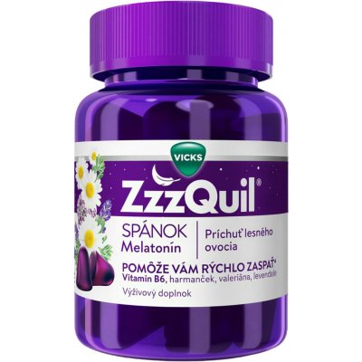 ZzzQuil NATURA želé s příchutí lesního ovoce 60 ks – Hledejceny.cz