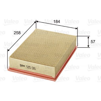 Vzduchový filtr VALEO 585016 – Hledejceny.cz