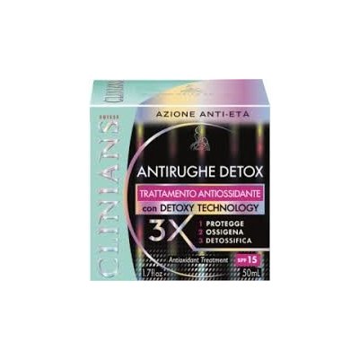 Clinians Detox Antirughe Anti-Wrinkle Face Cream spf15 50 ml