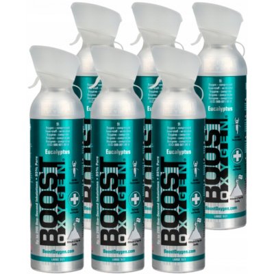Boost Oxygen doplňkový kyslík v plechovce Mentol Eukalyptus Velký 6x9L – Hledejceny.cz