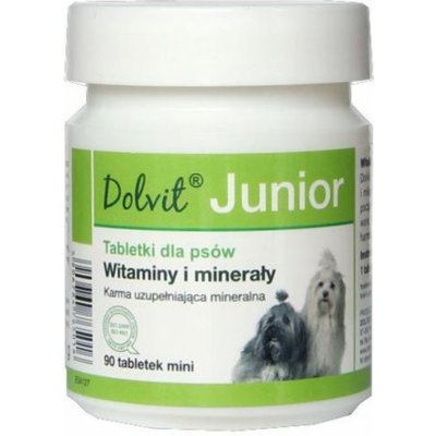 Dolvit Junior Plus - vitamíny a cheláty pro zdravý růst a vývoj mladých psů 90 tbl – Zbozi.Blesk.cz