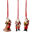 Villeroy & Boch Nostalgic Ornaments vánoční závěsná dekorace Santa 3 ks