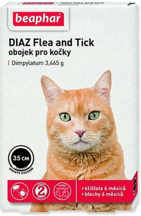 DIAZ Flea&Tick antiparazitní obojek kočka 35 cm od 132 Kč - Heureka.cz