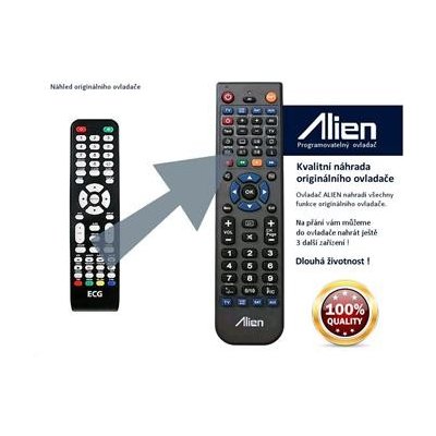 Dálkový ovladač Alien ECG 22LED622PVR – Hledejceny.cz