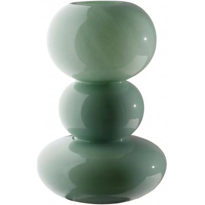 Jotex Zelená skleněná váza TOWER 30 cm – Hledejceny.cz