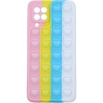 Pouzdro TopQ Heart Pop It Samsung A22 silikon barevné – Zboží Mobilmania