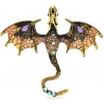 Gaira brož Drak 3025 oranžová – Zboží Dáma