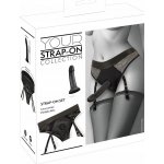 You2Toys Strap On Set Black, kalhotky a připínací penis sada – Sleviste.cz