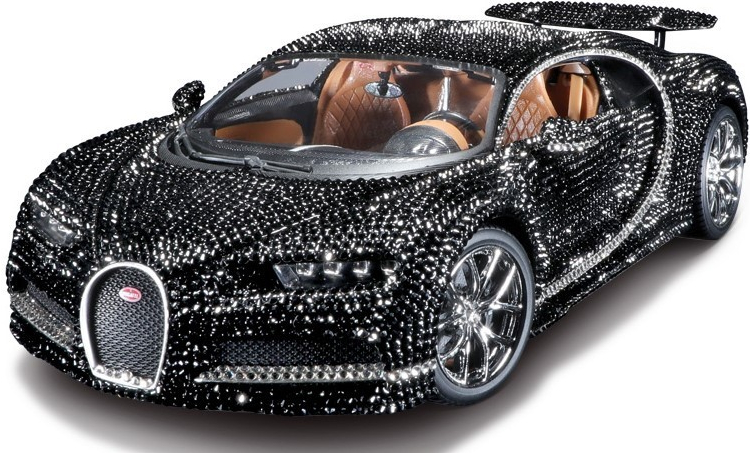 Bburago Bugatti Chiron Crystal version 1:18