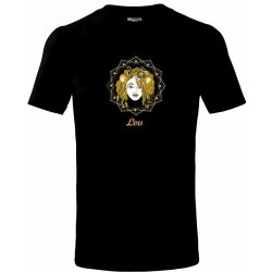 Znamení ženy Lev CZ Pecka design Tričko dětské bavlněné Černá