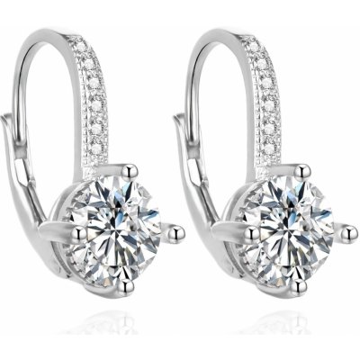 AGATO Půvabné stříbrné náušnice se zirkony AGUC3276 – Hledejceny.cz