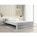 Textilomanie Ikaros Double beton / bílá s laťkovým roštem Matrace Somnia 18 cm – Zboží Dáma