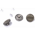 Knoflík natloukací jeansový 124519 20mm zlatý – Zboží Mobilmania