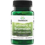 Swanson Turmeric a Bromelina 60 kapslí – Hledejceny.cz
