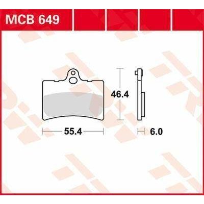 TRW MCB649 organické brzdové destičky na motorku – Hledejceny.cz