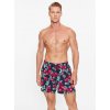 Koupací šortky, boardshorts Hugo plážové šortky Bloom 50501331 tmavomodré