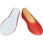 Miroslav Šoman Taneční cvičky kůže Iris - podešev kůže - červené – Zboží Dáma