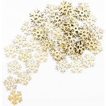 DECOLED Drobné dřevěné dekorace 2 cm, balení 50 ks – Zboží Dáma