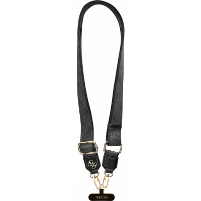 Guess Crossbody Popruh PU 4G Metal Logo Black – Zboží Živě