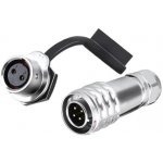 SF12 kovový panelový spojovací konektor, set, IP67 2-pin – Hledejceny.cz