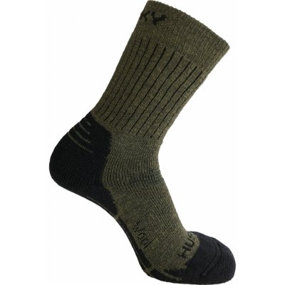 Husky ponožky All Wool khaki – Zboží Dáma