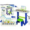 Dětská hudební hračka a nástroj RKToys Elektrické klávesy s příslušenstvím modrá zelená