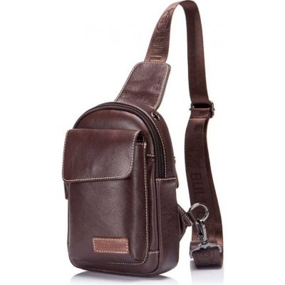 Bullcaptain kožená taška přes rameno Ragnar Hnědý 4L XB097s1 – Zboží Mobilmania