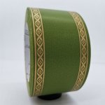 Smuteční stuha dekor xx kytičky 6/50 - zelená světlá - ST3947 – Sleviste.cz