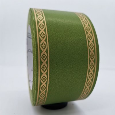 Smuteční stuha dekor xx kytičky 6/50 - zelená světlá - ST3947 – Sleviste.cz