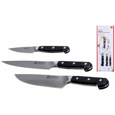 Zwilling Pro set nožů - 3 ks kuchařský, plátkovací, špikovací – Zboží Dáma