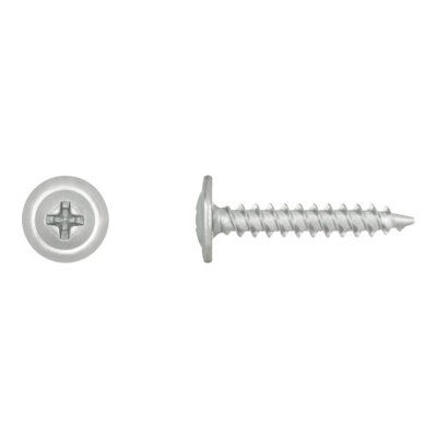 RAWLPLUG Vrut do dřeva, plastu a kovu WF, talířová hlava - zinek bílý Varianta: 4,2 x 19 mm – HobbyKompas.cz