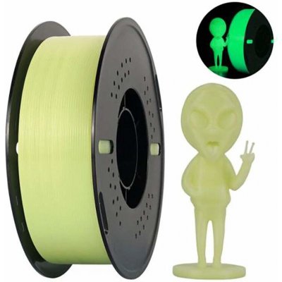 Kingroon PLA Luminous 1,75 mm 1 kg Fosforová Žlutá – Zboží Živě