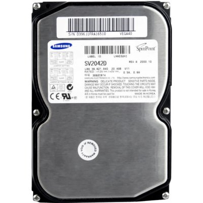 Samsung 20GB PATA IDE/ATA 3,5", SV2042D