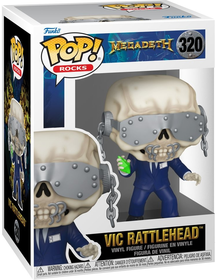 Funko Pop! Megadeth Vic Rattlehead 320 9 cm